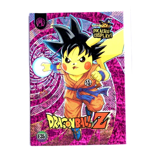 Dragon Ball Z Pokemon Pikachu Goku Holofoil Trading Card #E35 2025