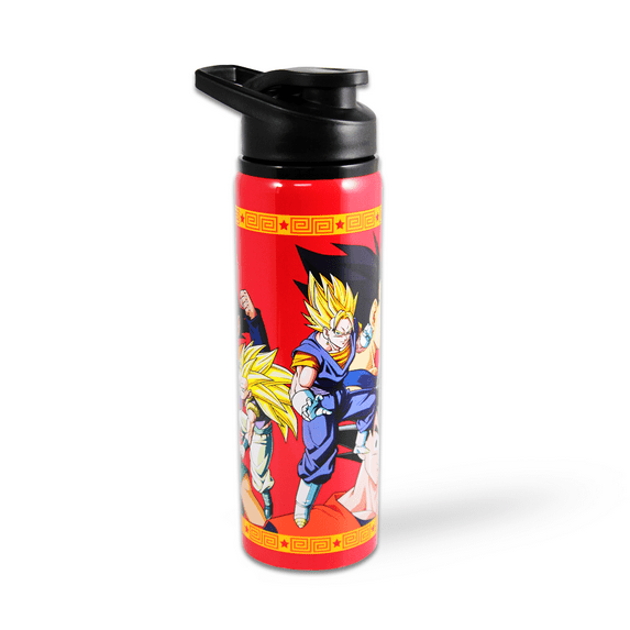 Dragon Ball Z Saiyan Featuring Gogeta & Gotenks Fusion Stainless Steel Travel Water Bottle for Boys , 25 oz