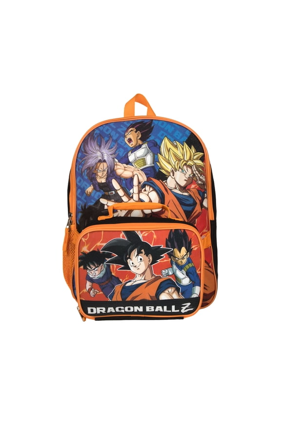 Dragon Ball Z Saiyan Warriors 2-Piece 16" Youth Backpack & Lunch Kit Combo Set