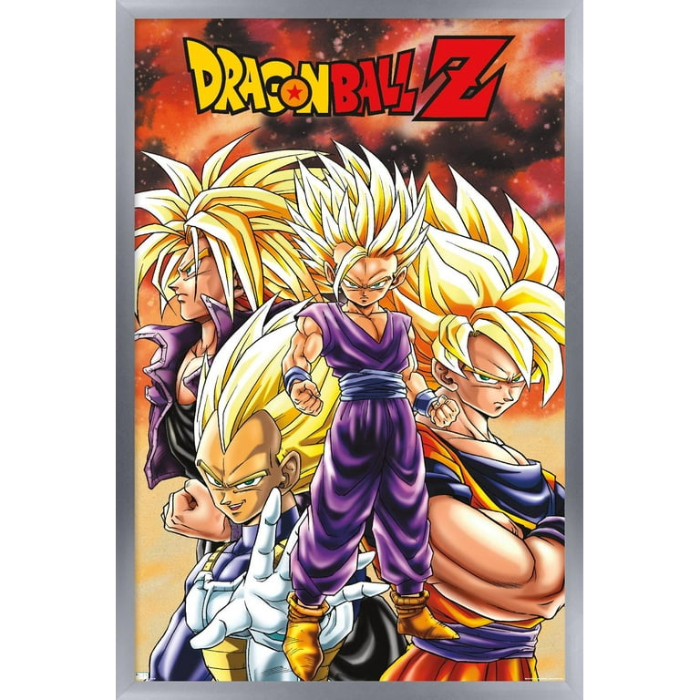 Dragon Ball Z - Saiyans Wall Poster, 14.725 x 22.375 Framed 