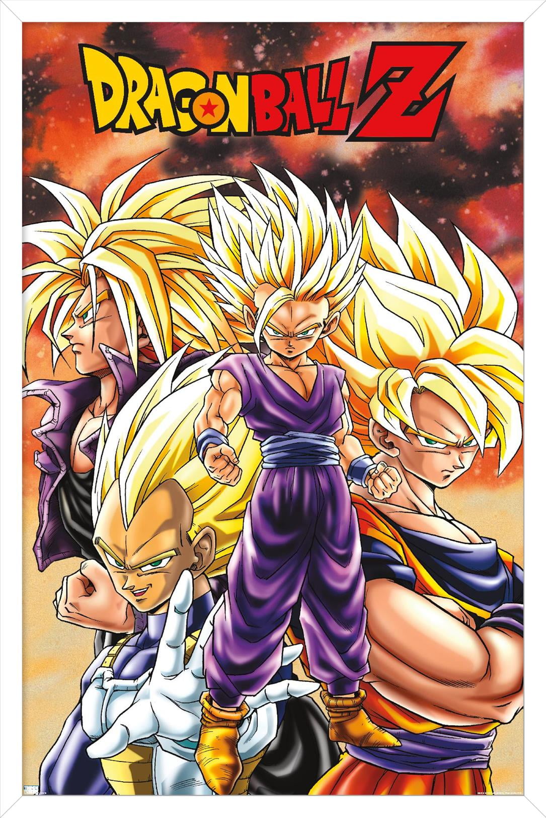 Dragon Ball Z - Saiyans Wall Poster, 22.375