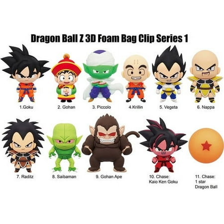 Dragon Ball Z Series 1 - 3D Foam Bag Clip in Blind Bag (SINGLE), Monogram, Gifts