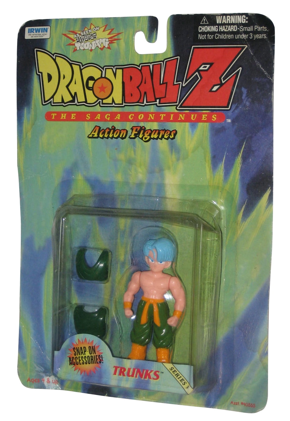 Dragon Ball Z Series 3 Kid Trunks Blue Hair (1999) Irwin Toys Figure