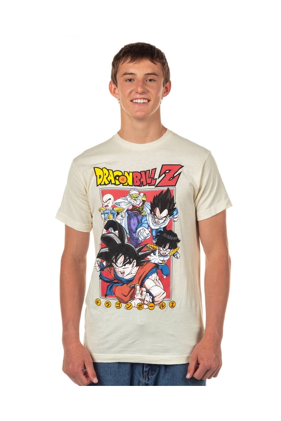 Dragon Ball Z Shirt Men's Son Goku Krillin Piccolo Short Sleeve Tee