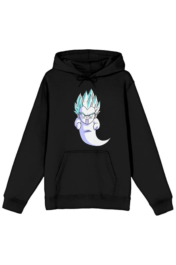 Dragon Ball Z Super Ghost Gotenks Adult Black Long Sleeve Hooded Sweatshirt - Medium