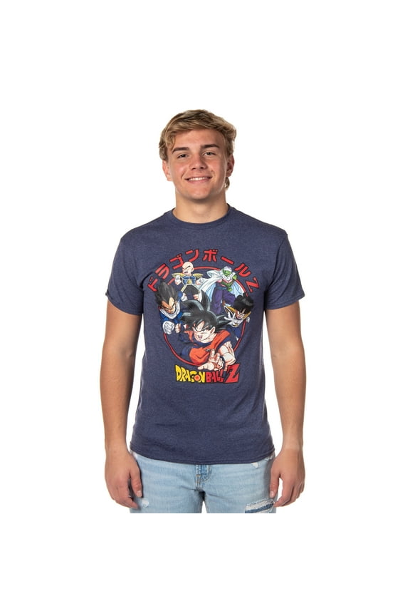 Dragon Ball Z Super Men's Goku Vegeta Krillin Character Group T-Shirt