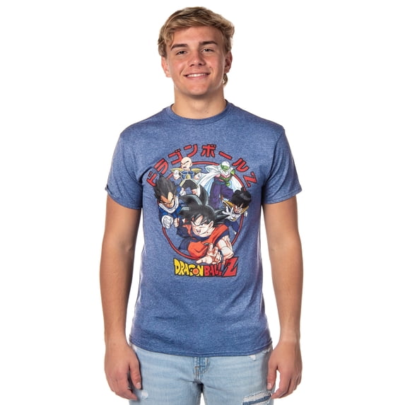 Dragon Ball Z Super Men's Goku Vegeta Krillin Character Group T-Shirt
