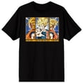 thumbnail image 1 of Dragon Ball Z Super Saiyan Goku Character Panels Adult Black Crew Neck Short Sleeve T-shirt - Large, 1 of 6