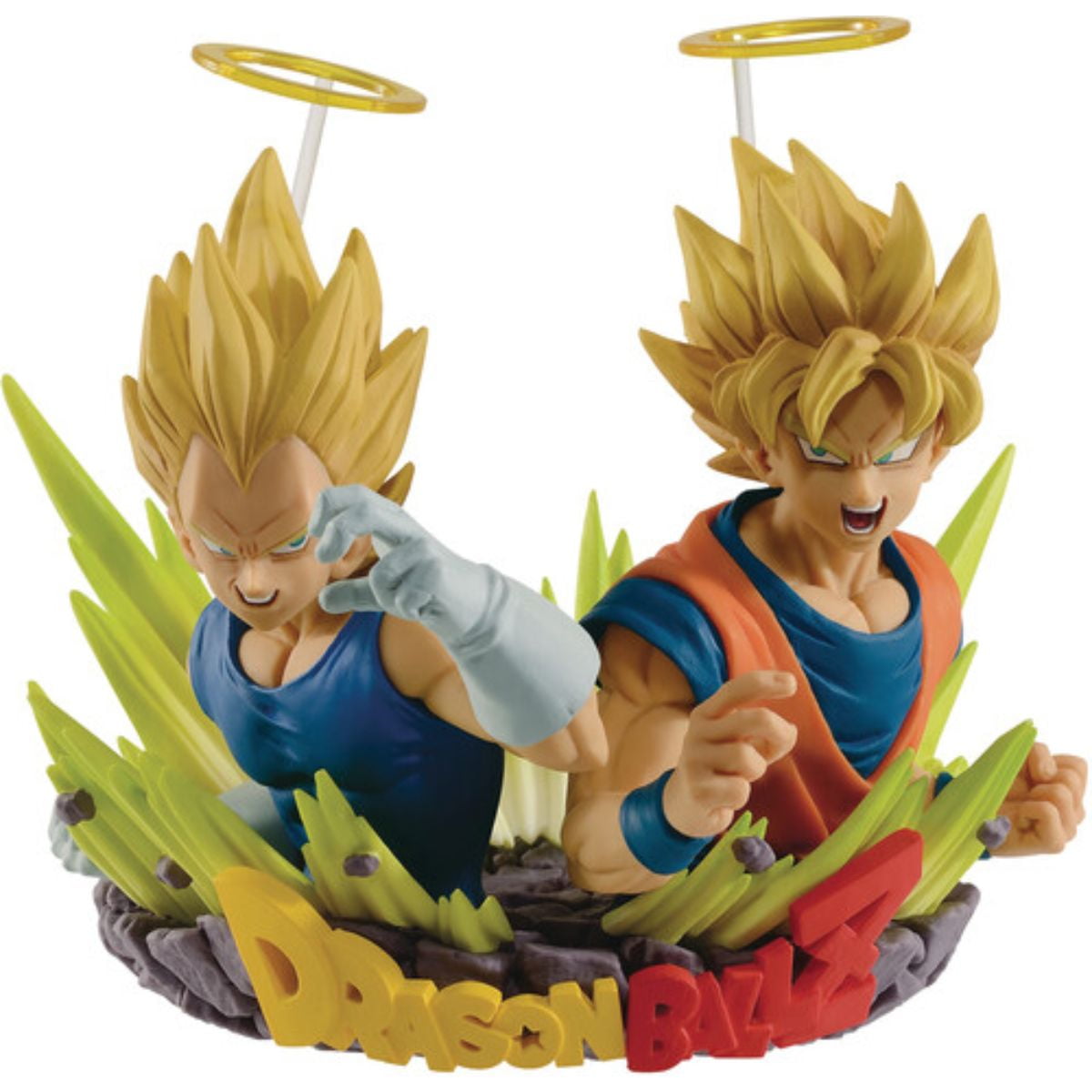 Kit 2 Bonecos Goku - Vegeta Super Saiyan + Broly Super Sayaj - R$ 106,9