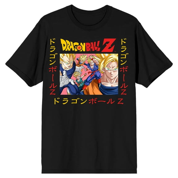 Dragon Ball Z Super Saiyan Heroes Men's Black T-shirt-3XL