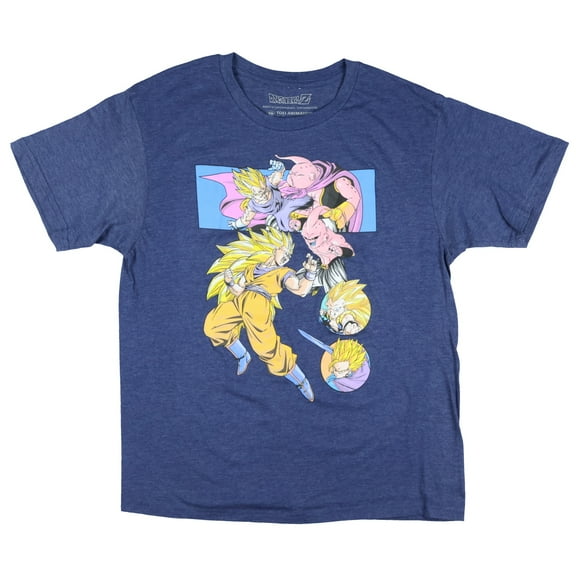 Dragon Ball Z T-Shirt Boy's Goku Super Saiyan Majin Buu Short Sleeve Tee
