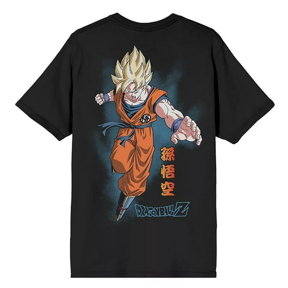 Dragon Ball Z T-Shirt Men's Goku Super Saiyan Anime Two-Sided Adult Top