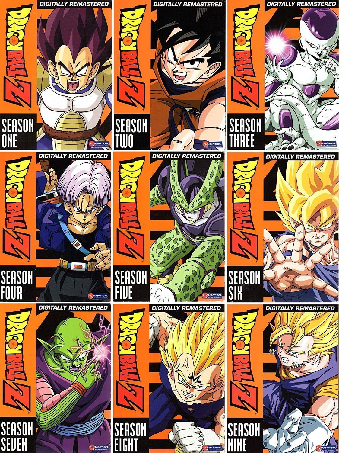 New Dragon Ball Z: Season 1 - 39 Episodes, 6 Disks, Complete Vegeta Saga  (DVD)