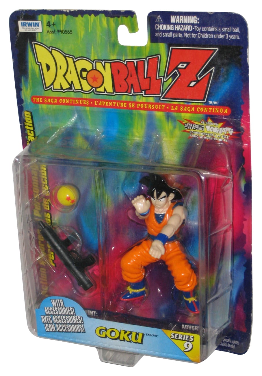 DRAGON BALL Z VTG. GOKU Super Warriors The Saga Continues 1998 Irwin NIP