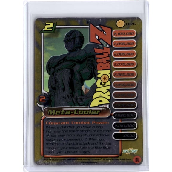 English Meta Cooler Foil CP26 Dragon Ball Z Collectible Card Game Card by Score Entertainment 2000