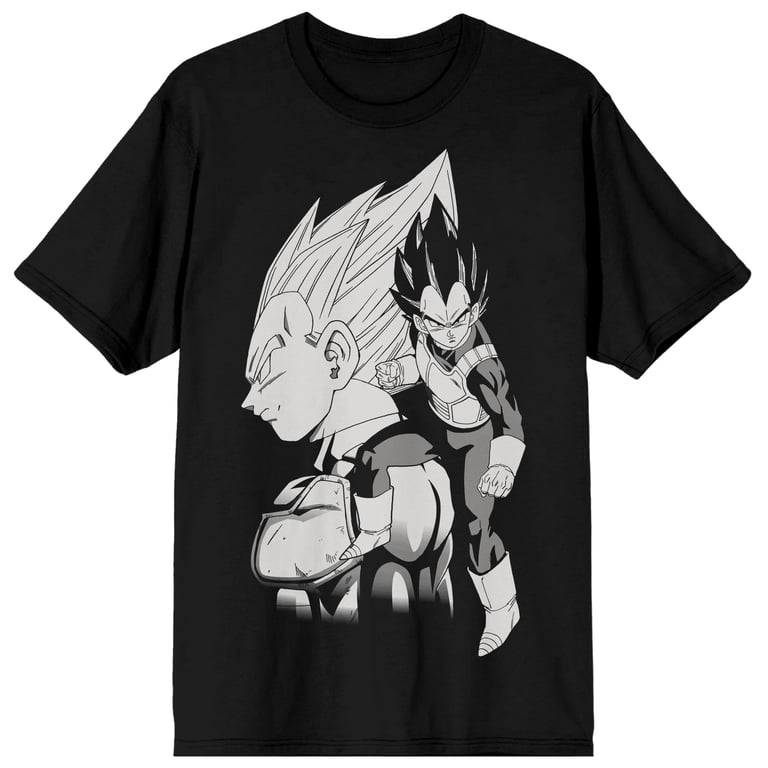 Walmart's Dragon Ball Z Graphic Tee - Vegeta Art, Men's Black T