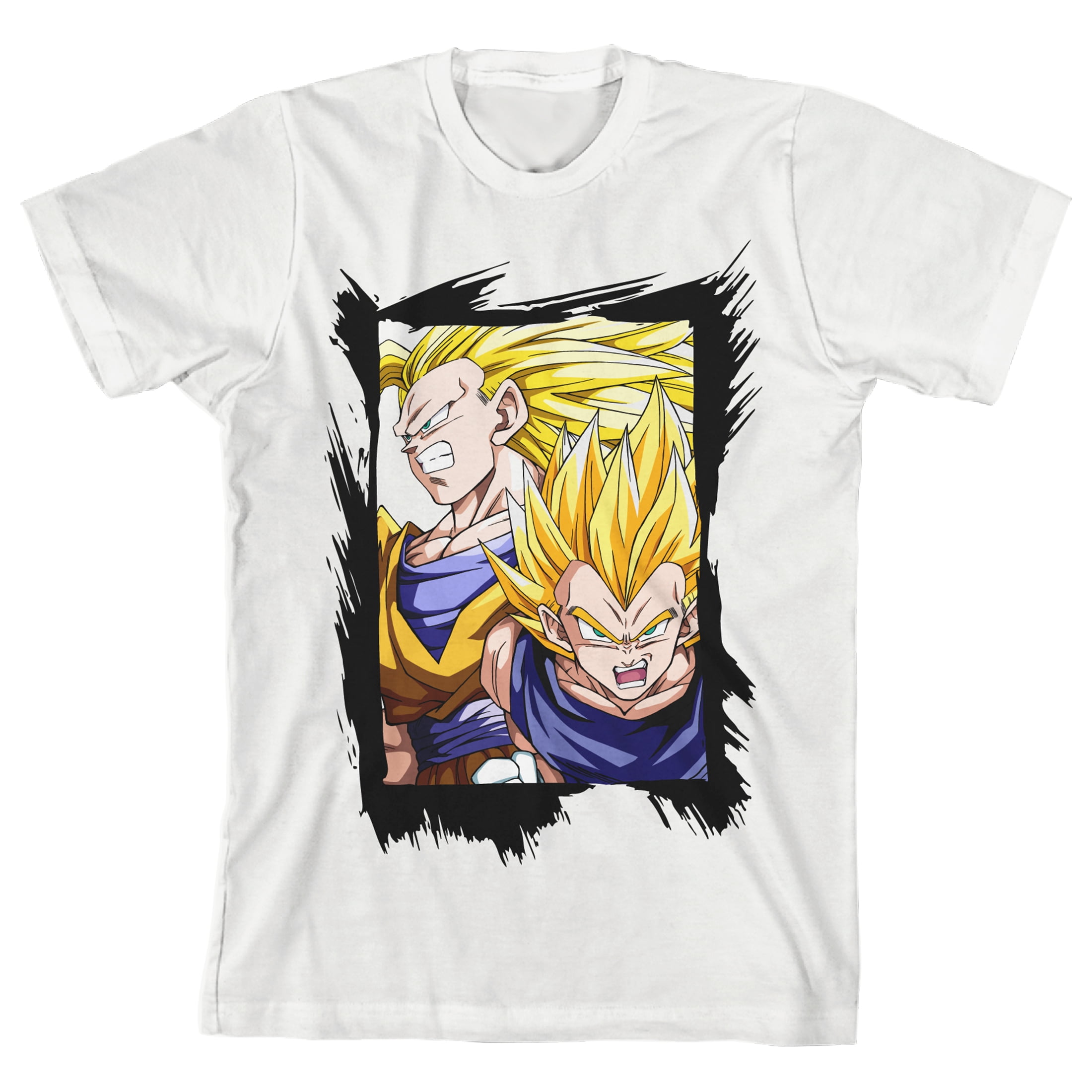 Boys White Goku Anime Graphic Cotton T-Shirt Summer Casual Kids Wear main image 1