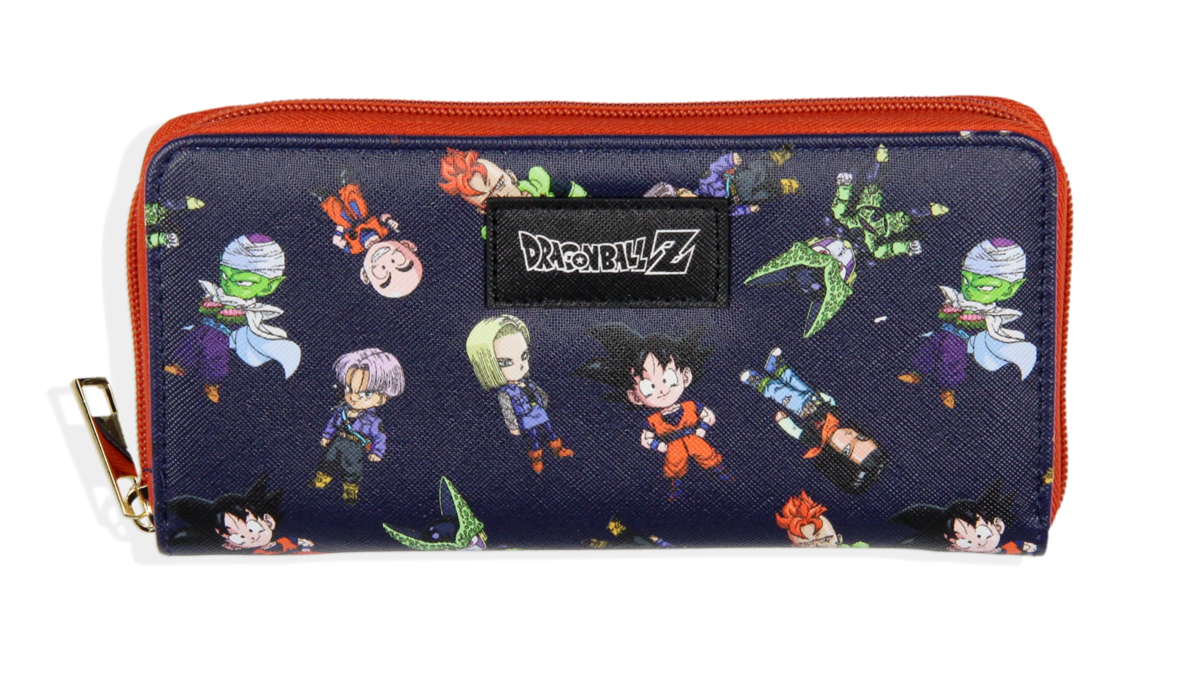 Dragon Ball Z Wallet Goku Cell Piccolo Trunks Chibi Character Zip