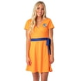 thumbnail image 1 of Dragon Ball Z Womens' Kanji Symbol Cosplay Costume Skater Criss-Cross Sash Dress, 1 of 7
