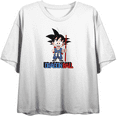 thumbnail image 1 of Dragon Ball Z Yellow Cloud on Women's White Crop-XL, 1 of 2