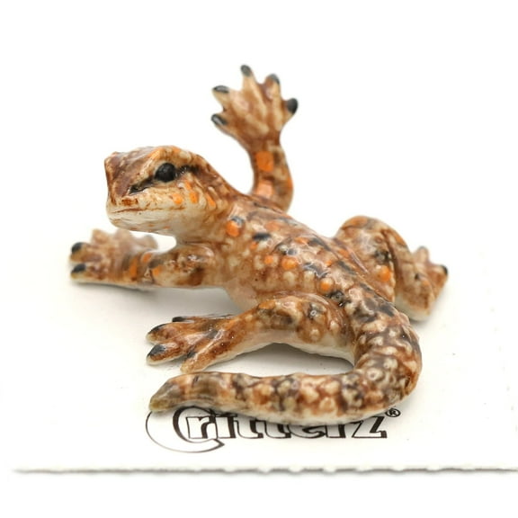 Dragon - Bearded Dragon "Pogona" - miniature porcelain figurine