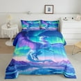 thumbnail image 1 of Dragon Bedding Set ,Ancient Mysterious Animal All Season Cozy Comforter Set Full Size,Ice Glacier Aurora Duvet Set Bedroom Decor,Festival Gifts, 1 of 6