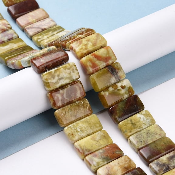 Dragon Blood Jabe Beads Strands Rectangle 10x20x5.5mm Hole: 1mm 20pcs/strand 7.99inch(20.3cm)