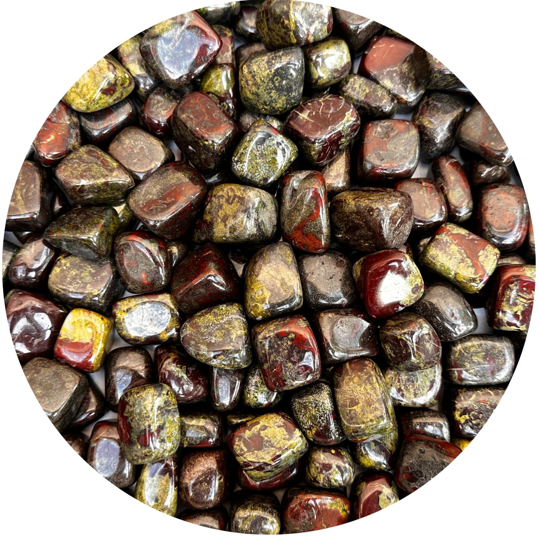 Dragon Blood Jasper Tumbled Stones, Polished Dragon Blood Jasper Gemstone, Dragon Blood Jasper Healing Crystals (Dragon Blood Jasper, 5 Pound)
