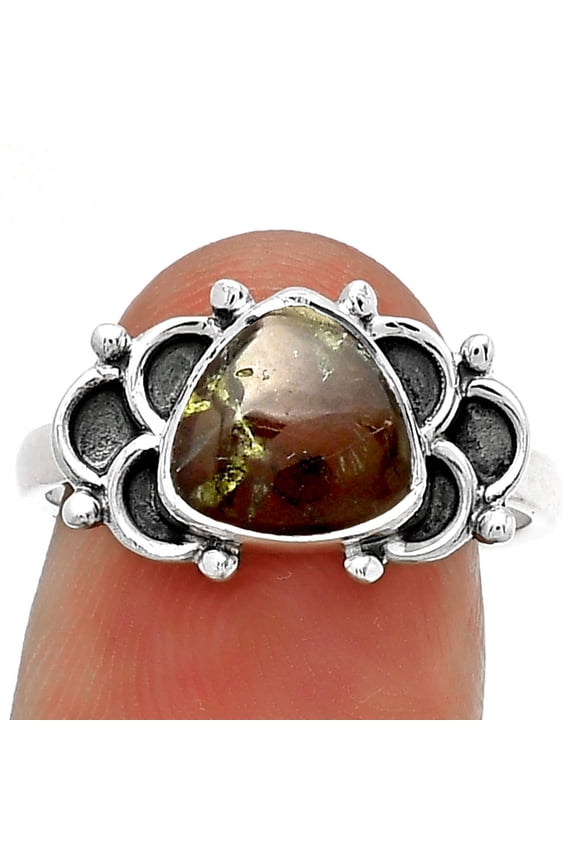 Dragon Blood Stone - South Africa 925 Sterling Silver Ring s.7.5 Jewelry R-1104 SDR183109