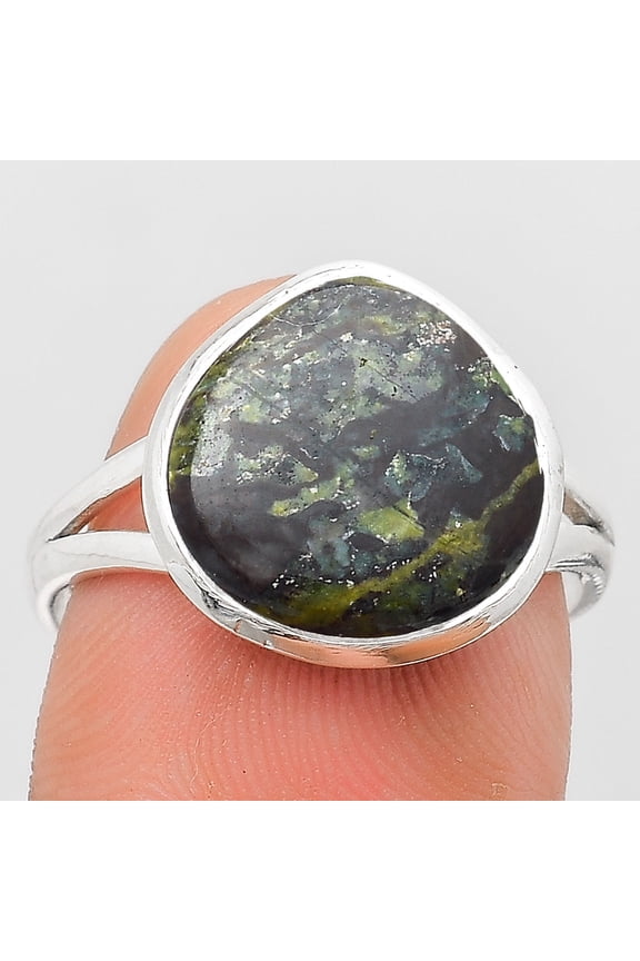 Dragon Blood Stone - South Africa 925 Sterling Silver Ring s.8.5 Jewelry R-1008 SDR180167