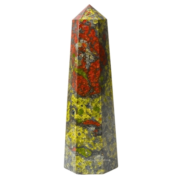 Dragon Bloodstone Crystal Tower Obelisk Point (3" to 4" INCH)
