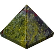 Dragon Bloodstone Pyramid Crystal Healing Stones - 1.5 Inch