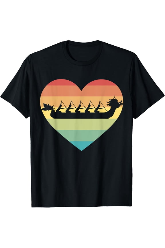 Rainbow Heart Dragonboat T-Shirt