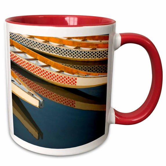 3drose, Dragon Boats in Manila Bay, Manila, Philippines - As29 Ksu0046 - Keren Su, 15oz Two-tone Red Mug
