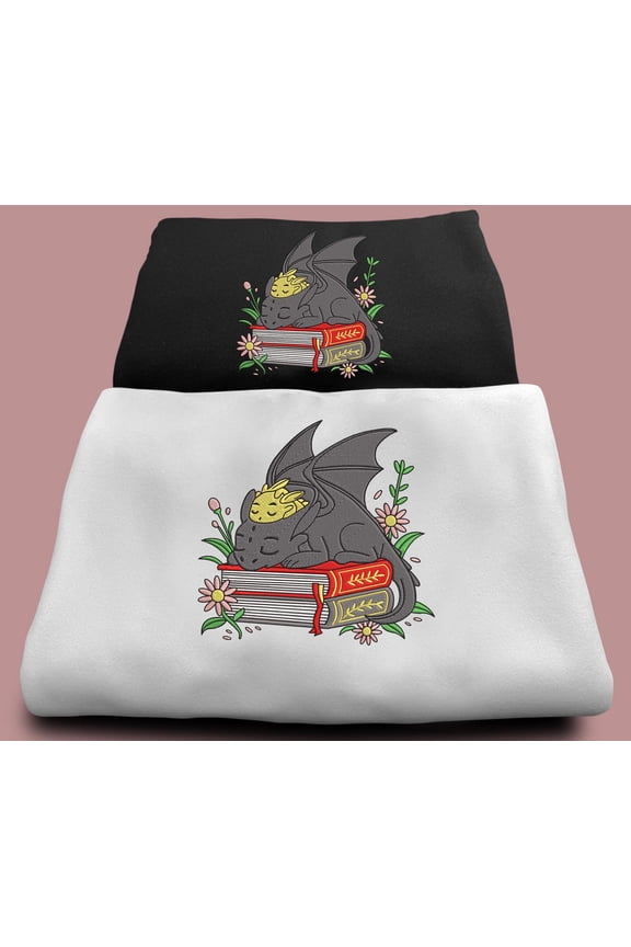 Dragon Book Embroidered Sweatshirt, Fantasy Book Reader Sweatshirt, Fourth Wing Sweater, Basgiath War College Shirt, Dragon Book Lover Shirt
