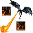 thumbnail image 1 of Dragon Bookshelf Nook Light, 3D Printed Fire-Breathing Fantasy Shelf Decor, Flying Dragon Design Fantasy Reading Nook Decor, Unique Gift for Book Lover Halloween Display, 1 of 8