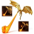thumbnail image 1 of Dragon Bookshelf Nook Light, 3D Printed Fire-Breathing Fantasy Shelf Decor, Flying Dragon Design Fantasy Reading Nook Decor, Unique Gift for Book Lover Halloween Display, 1 of 6
