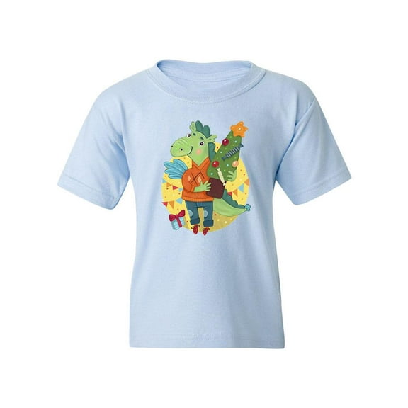 Dragon Boy With A Tree T-Shirt Juniors -Image by Shutterstock,  Large