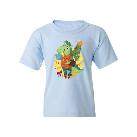 Dragon Boy With A Tree T-Shirt Juniors -Image by Shutterstock, x-Small