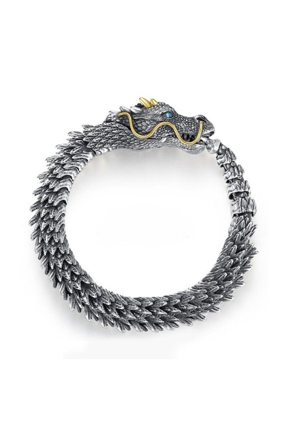 Dragon Bracelet for Men, Domineering Handmade Metal Bracelet, Personalized Creative Jewelry, Men's Gift