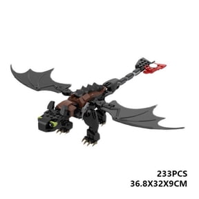 Dragon Building Block Set, Dragon Brick Model Kit, Fantasy Creature Construction Toy, Collectible Display Model