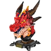 Dragon Building Set for Adult - Animal Building Block Set, 2713-Piece Collectible Dragon Model with Display Stand, for Home & Office Decor