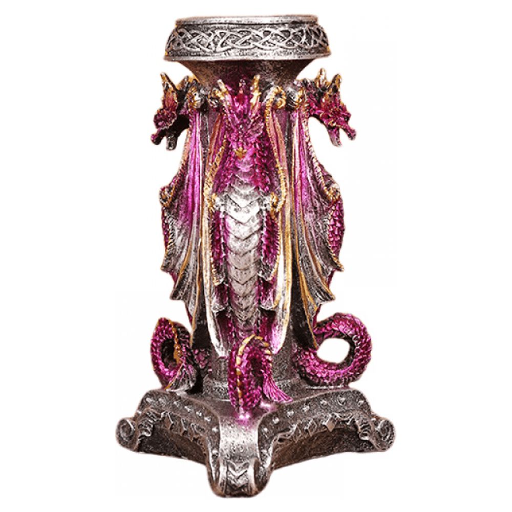 Dragon Candle Holder Battle Dragon Statue Gothic Candle Holder Tea