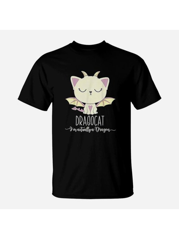 Dragon Cat Cute Kitten Lover Japanese Monster TShirt