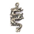 thumbnail image 1 of Dragon Chinese Handmade 92.5 Sterling Silver Necklace Pendant Jewelry With Cotton Cord, 1 of 1
