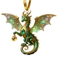 thumbnail image 1 of Dragon Christmas Ornament, Stained Flying Dragon Christmas Ornament, Dragons Ornaments for Christmas Tree, Holiday Home Decor,Gift Exchange Idea, 1 of 2