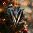 thumbnail image 1 of Dragon Christmas Ornaments, Christmas Alphabet Dragons Decoration Pendant, Gothic Christmas Dragon Pendant, Dragon Ornaments for Christmas Tree Hanging Ornament, 1 of 6