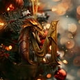 thumbnail image 1 of Dragon Christmas Ornaments, Christmas Alphabet Dragons Decoration Pendant, Gothic Christmas Dragon Pendant, Dragon Ornaments for Christmas Tree Hanging Ornament, 1 of 6