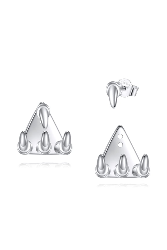 Dragon Claw Claw Earrings for Women Sterling Silver Trendy Cubic Zirconia Ear Cuff Earrings Jewelry for Women