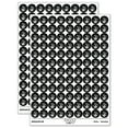 thumbnail image 1 of Dragon Claw Footprint Talon 200+ Round Stickers - Black - Matte Finish - 0.50" Size, 1 of 3